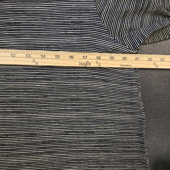 J. Jill Wearever Collection Striped Black & White 3/4 Sleeve Tunic Top Womens Si - Picture 7 of 8